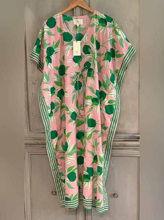 Printfresh Dresses & Skirts - Print Fresh Lime Zest Organic Cotton Caftan OS P